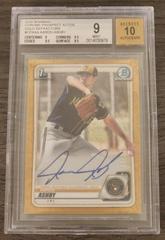 Aaron Ashby [Gold Refractor] #CPA-AA Baseball Cards 2020 Bowman Chrome Prospect Autographs Prices