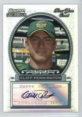 Cliff Pennington [Autograph] #BS-CP Baseball Cards 2005 Bowman Sterling Prices