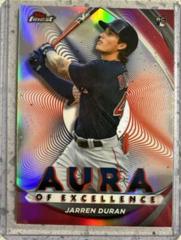 Jarren Duran [Red] #AE-JD Baseball Cards 2022 Topps Finest Aura of Excellence Prices