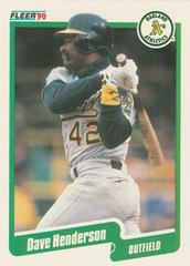 Dave Henderson #9 Baseball Cards 1990 Fleer Prices