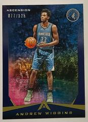 Andrew Wiggins [Blue] #68 Basketball Cards 2017 Panini Ascension Prices