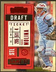Yadier Molina [Draft Red] Baseball Cards 2020 Panini Contenders Prices