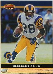 Marshall Faulk [Acetate Parallel] #56 Football Cards 2000 Bowman's Best Prices