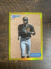 Marco Luciano [Chrome Prospect Gold] #216 Baseball Cards 2021 Bowman Heritage Prices