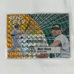 Matt Olson [Orange Fluorescent] Baseball Cards 2021 Panini Mosaic Big Fly Prices