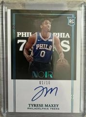 Tyrese Maxey [Autograph Platinum] #388 Basketball Cards 2020 Panini Noir Prices