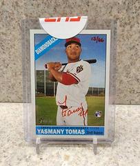 Yasmany Tomas [Red Ink] #YT Baseball Cards 2015 Topps Heritage Real One Autographs Prices