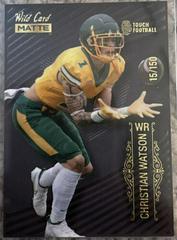 Christian Watson [Touch Black Pattern Three] Football Cards 2022 Wild Card Matte Black Prices