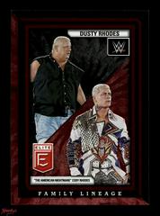 Dusty Rhodes / The American Nightmare Cody Rhodes [Red] #10 Wrestling Cards 2023 Donruss Elite WWE Family Lineage Prices