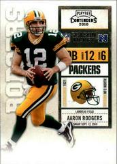 Aaron Rodgers #34 Football Cards 2010 Playoff Contenders Prices