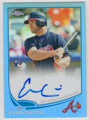 Evan Gattis [Blue Refractor] #148 Baseball Cards 2013 Topps Chrome Rookie Autograph Prices
