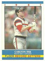 Carlton Fisk #8 Baseball Cards 1987 Fleer Record Setters Prices