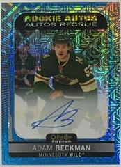 Adam Beckman [Blue Traxx] Hockey Cards 2021 O-Pee-Chee Rookie Autographs Prices
