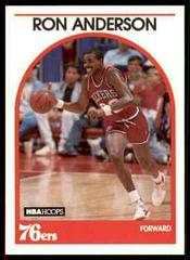 Ron Anderson #32 Basketball Cards 1989 Hoops Prices