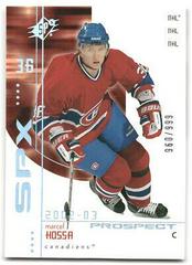 Marcel Hossa Hockey Cards 2002 SPx Prices