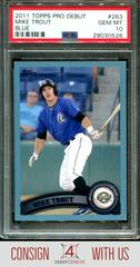 Mike Trout [Blue] #263 Baseball Cards 2011 Topps Pro Debut Prices