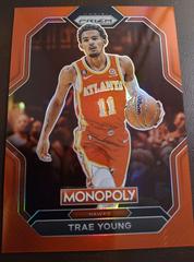 Trae Young [Red] #1 Basketball Cards 2022 Panini Prizm Monopoly Prices