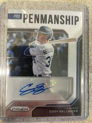 Cody Bellinger [Silver Prizm] Baseball Cards 2022 Panini Prizm Pro Penmanship Autographs Prices