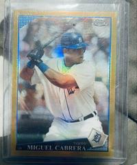 Miguel Cabrera [Gold Refractor] #91 Baseball Cards 2009 Topps Chrome Prices