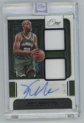 Khris Middleton [Purple] Basketball Cards 2021 Panini One and One Dual Jersey Autographs Prices