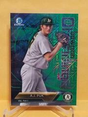 A.J. Puk [Green Refractor] Baseball Cards 2018 Bowman Mega Box Chrome Trending Prices