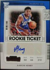 Aaron Henry [Autograph] #165 Basketball Cards 2021 Panini Contenders Prices