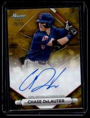 Chase DeLauter [Gold] Baseball Cards 2023 Bowman Sterling Prospect Autograph Prices