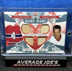 Jean Beliveau, Gordie Howe [Platinum] Hockey Cards 2021 Leaf Lumber Hart to Hart Prices