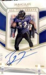 Ray Lewis #9 Football Cards 2023 Panini Immaculate All-Time Greats Signature Prices