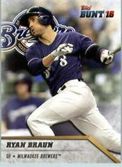 Ryan Braun #3 Baseball Cards 2016 Topps Bunt Prices