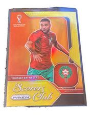 Youssef En Nesyri [Gold] Soccer Cards 2022 Panini Prizm World Cup Scorers Club Prices