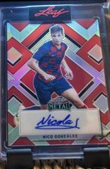 Nico Gonzalez [Prismatic Red] Soccer Cards 2022 Leaf Metal Wonderkid Autographs Prices