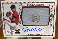 Bobby Miller [Red] #PA-BM1 Baseball Cards 2020 Leaf Trinity Patch Autographs Prices