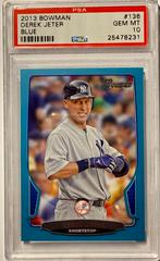 Derek Jeter [Blue] Baseball Cards 2013 Bowman Prices
