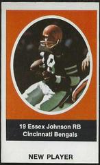 Essex Johnson Football Cards 1972 Sunoco Stamps Update Prices