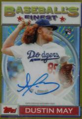 Dustin May [Gold Refractor] Baseball Cards 2020 Topps Finest Flashbacks Autographs Prices