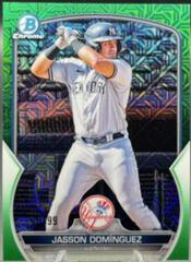 Jasson Dominguez [Mega Box Mojo Green] Baseball Cards 2023 Bowman Chrome Prospects Prices