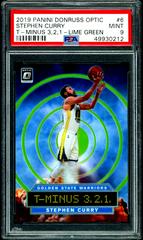 Stephen Curry [Lime Green] Basketball Cards 2019 Panini Donruss Optic T-Minus 3,2,1 Prices
