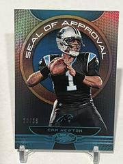 Cam Newton [Teal] Football Cards 2019 Panini Certified Seal of Approval Prices