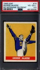 George McAfee [No Nickname on Front] Football Cards 1948 Leaf Prices