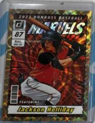 Jackson Holliday [Gold] Baseball Cards 2023 Panini Donruss Marvels Prices