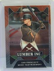 Mike Yastrzemski #LI8 Baseball Cards 2021 Panini Prizm Lumber Inc Prices