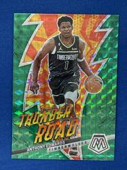 Anthony Edwards [Green] #15 Basketball Cards 2022 Panini Mosaic Thunder Road Prices