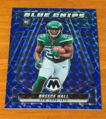 Breece Hall [Blue] Football Cards 2022 Panini Mosaic Blue Chips Prices