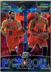 DeMar DeRozan, Zach LaVine [Blue Ice] Basketball Cards 2021 Panini Contenders Optic Pick n Roll Prices