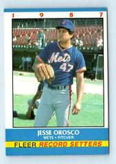 Jesse Orosco Baseball Cards 1987 Fleer Record Setters Prices