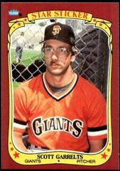 Scott Garrelts #42 Baseball Cards 1986 Fleer Star Stickers Prices