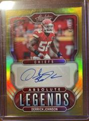 Derrick Johnson [Gold] Football Cards 2022 Panini Absolute Legends Signatures Prices