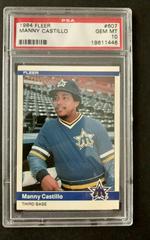 Manny Castillo #607 Baseball Cards 1984 Fleer Prices