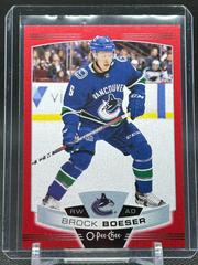 Brock Boeser [Red Border Blank Back] Hockey Cards 2019 O Pee Chee Prices